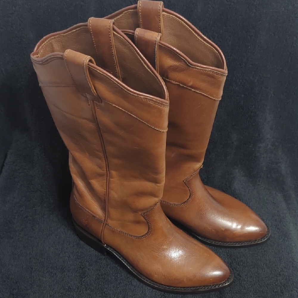NWOT Frye Women's Cara Brown Western Boots 6.5 B - Picture 4 of 9